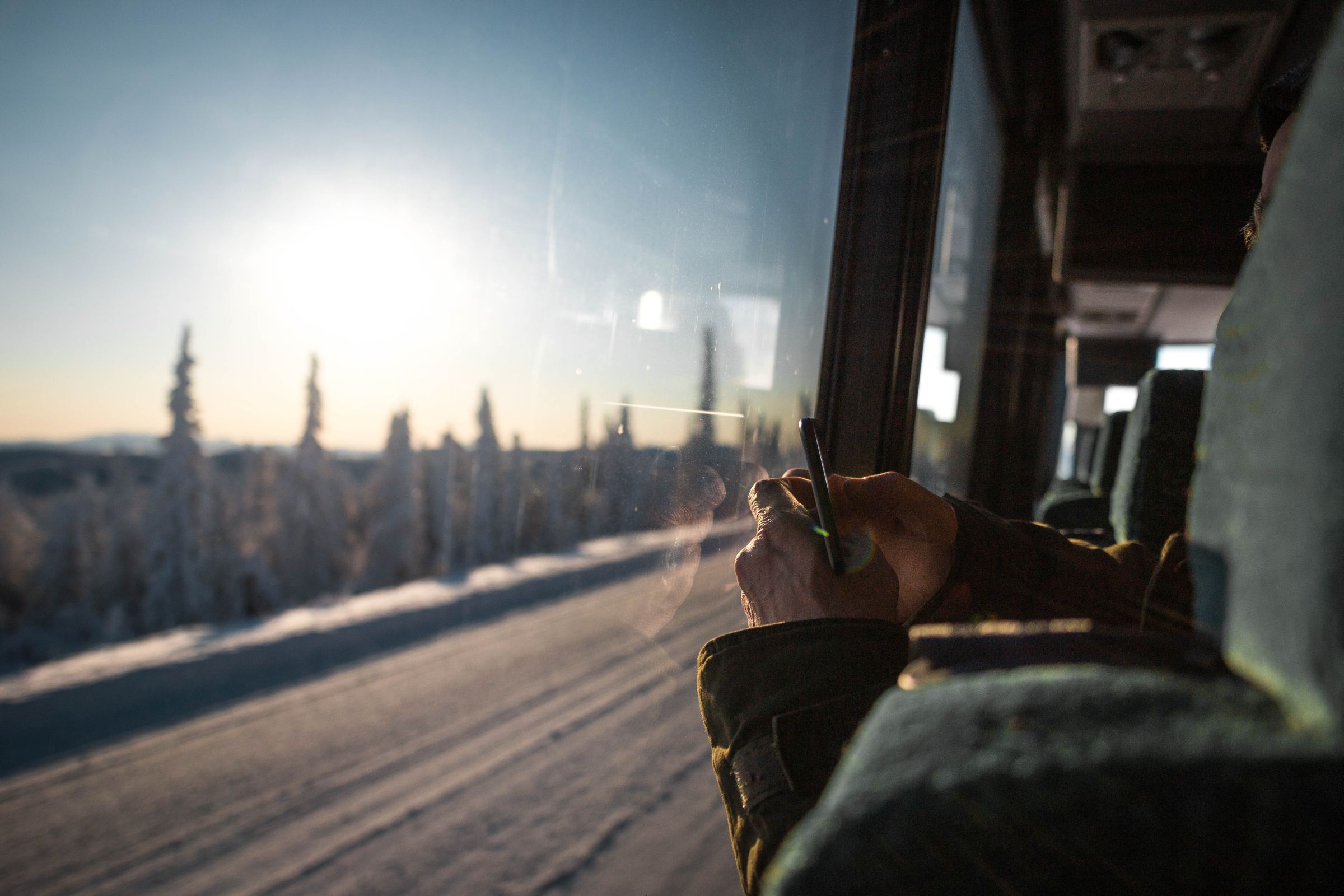 Reise nach Alaska im Winter